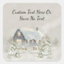 Search for winter cabin stickers Rustic