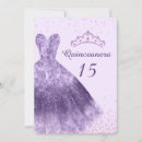 Search for lilac quinceanera invitations 15th birthday