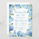 Search for blue hydrangea bridal shower invitations Elegant