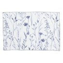 Search for leaf pillowcases Blue and white