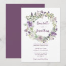 Search for lavender and cream wedding invitations Floral