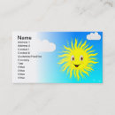 Search for sunshine business cards Happy