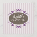 Search for lavender sweet 16 invitations Chic