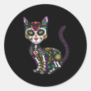 Search for sugar skull cat stickers Halloween