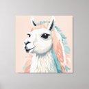 Search for cute llama canvas prints Alpaca