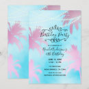 Search for blue palm tree invitations Elegant