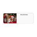 Search for childrens return address labels Santa claus