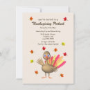 Search for turkey 4x6 invitations Cute