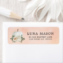 Search for pumpkins return address labels Fall bridal shower