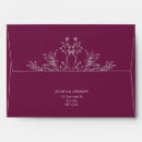 Search for purple wedding envelopes Simple and minimalist