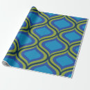 Search for navy blue and yellow wrapping paper Geometric