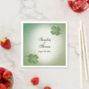 Search for irish shamrock napkins Four leaf clover