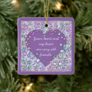 Search for purple heart christmas tree decorations Sparkle