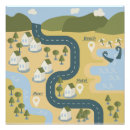 Search for road map posters Mountains
