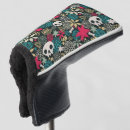 Search for halloween golf head covers Sugar skull