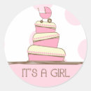 Search for baby cakes stickers Pink baby shower