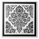 Search for black damask pattern tiles Floral