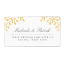 Search for black and gold address labels weddings Flowers