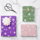 Search for purple snowflakes wrapping paper Cute