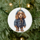 Search for cocker spaniel dog christmas tree decorations Pet