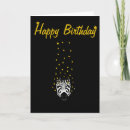 Search for black and gold and white birthday cards Elegant