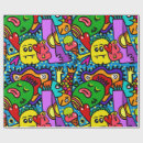 Search for monsters wrapping paper Doodle