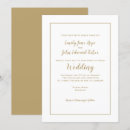 Search for gold frame wedding invitations Minimalist