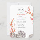 Search for coral beach wedding invitations Summer