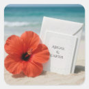 Search for hibiscus wedding stickers Tropical