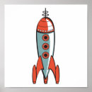 Search for space rocket posters Vintage