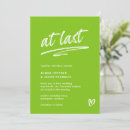 Search for at last wedding invitations Typography