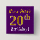 Search for 20th birthday badges 20 years old
