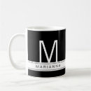 Search for block letters mugs Black and white