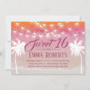 Search for palm tree string lights invitations Elegant