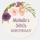 Search for 50th birthday seals envelope seals Purple
