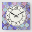 Search for moroccan tile clocks Blue