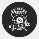 Search for pool stick stickers Funny