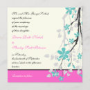 Search for turquoise flowers wedding invitations Modern