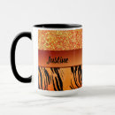 Search for gold tiger mugs Glitter