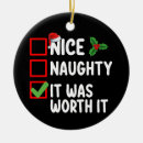Search for naughty christmas tree decorations Merry