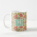 Search for aqua floral mugs Girly