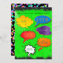 Search for speech bubble invitations Colourful