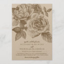 Search for sepia rose invitations Vintage