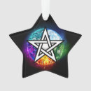 Search for wiccan christmas tree decorations Pentacle