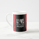 Search for red love mugs Black and red