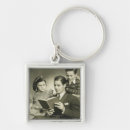 Search for father son key rings Black and white