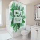 Search for palm leaf shower curtains Illustration