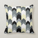 Search for yellow and grey chevron cushions Zigzag