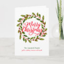 Search for holly wreath christmas cards Elegant