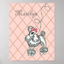 Search for pink poodle art Retro